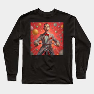 pee wee herman on bike Long Sleeve T-Shirt